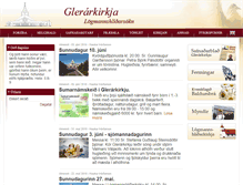 Tablet Screenshot of glerarkirkja.is